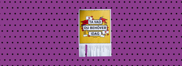 Ta vad du behöver – lapp